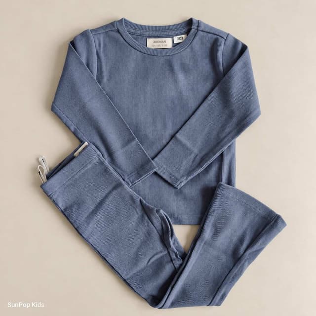 Zeeman Ribbed Bootcut 2-Piece Set