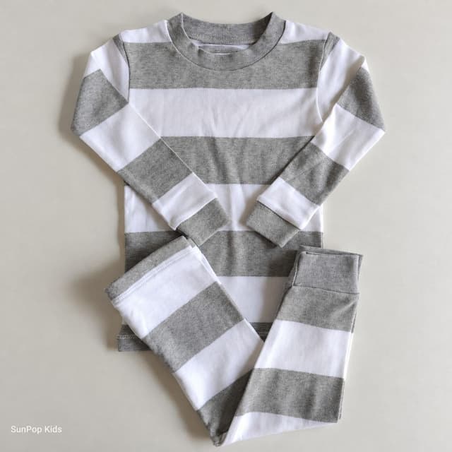 Organic Cotton Striped Baby Pyjama Set